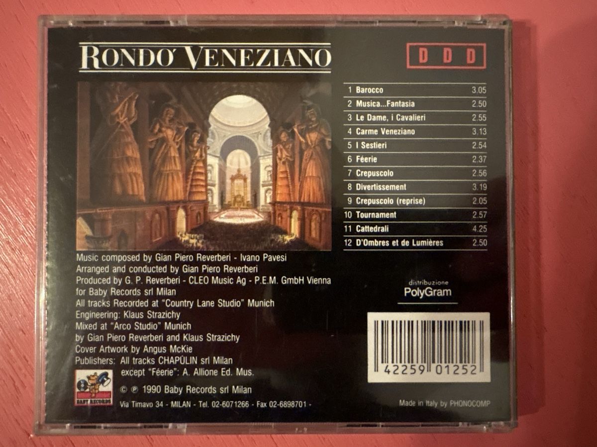 CD: Rondo Veneziano - Barocco – Usato da Lützelflüh-Goldbach venduto da Deiv4 1