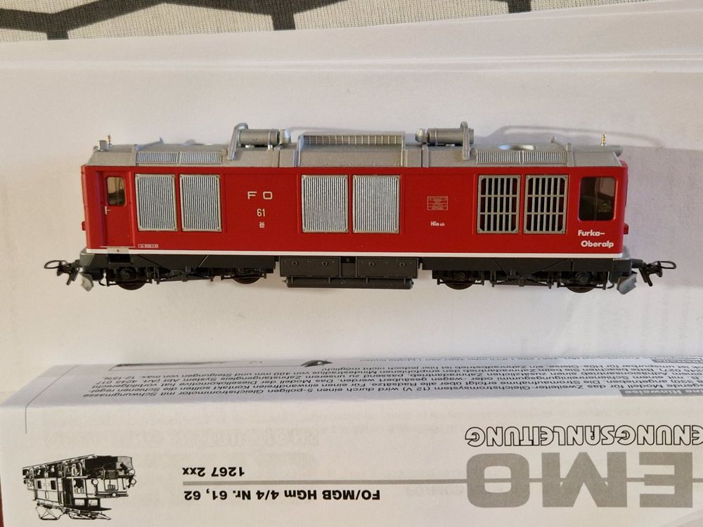 Bemo Modelleisenbahnen: BEMO 1267 211 FO HGm 4/4 61 Zahnraddiesellok – Gebraucht aus Chur von Annastei 3