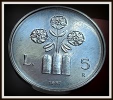 SAN MARINO 5 LIRE 1987 UNZ *SEHR RAR*