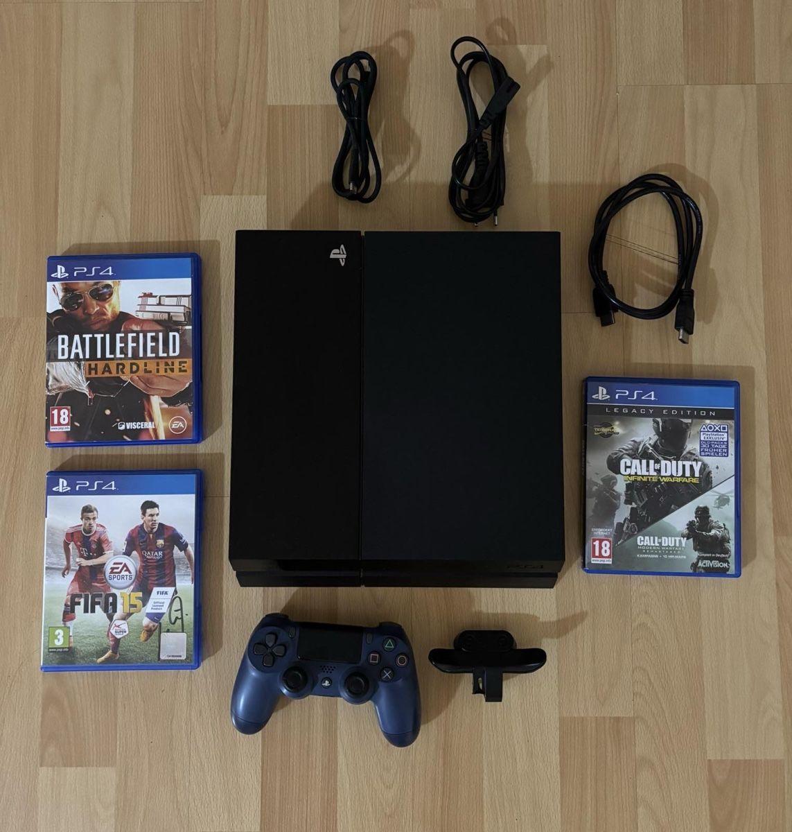 Sony Konsolen: PS4 500GB Komplett-Set | Controller | 3 Spiele | Back Button – Gebraucht aus Burgdorf von iur_6898