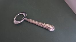 Flaschenöffner, der Griff 800 Silber Vorderteil Metall