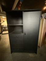 Schwarze Kommode mit Schubladen - Top Zustand!