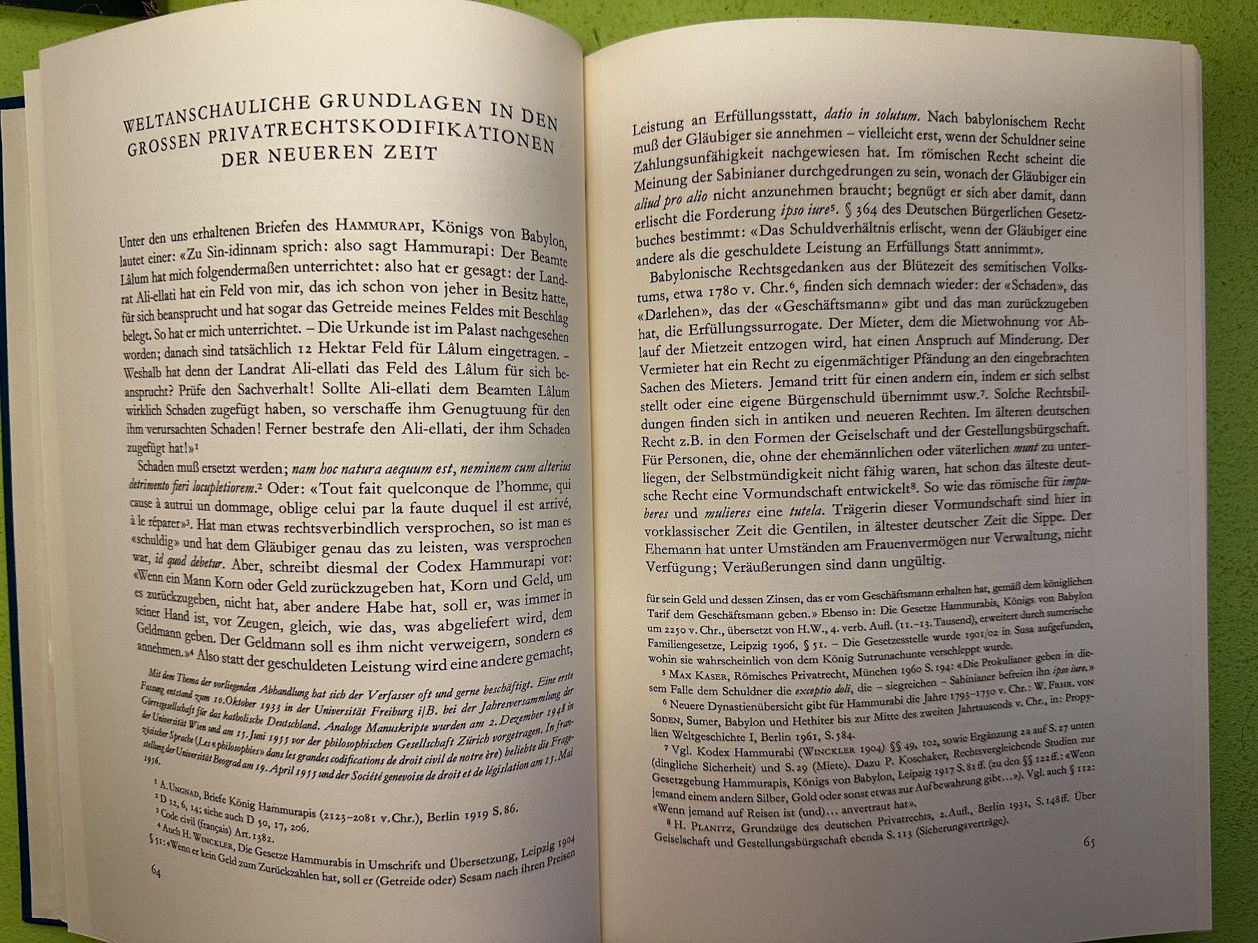 Libri: Max Gutzwiller: Elemente der Rechtsidee. 1964 – Usato da Zürich venduto da allp 4
