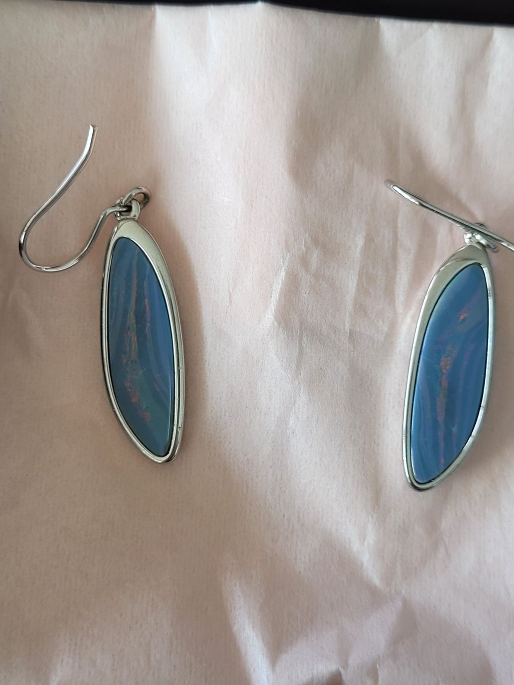 Altri gioielli: Ohrringe und Ring Opal Silber neuwertig – Nuovo (secondo la descrizione) da Zürich venduto da Engel620 1