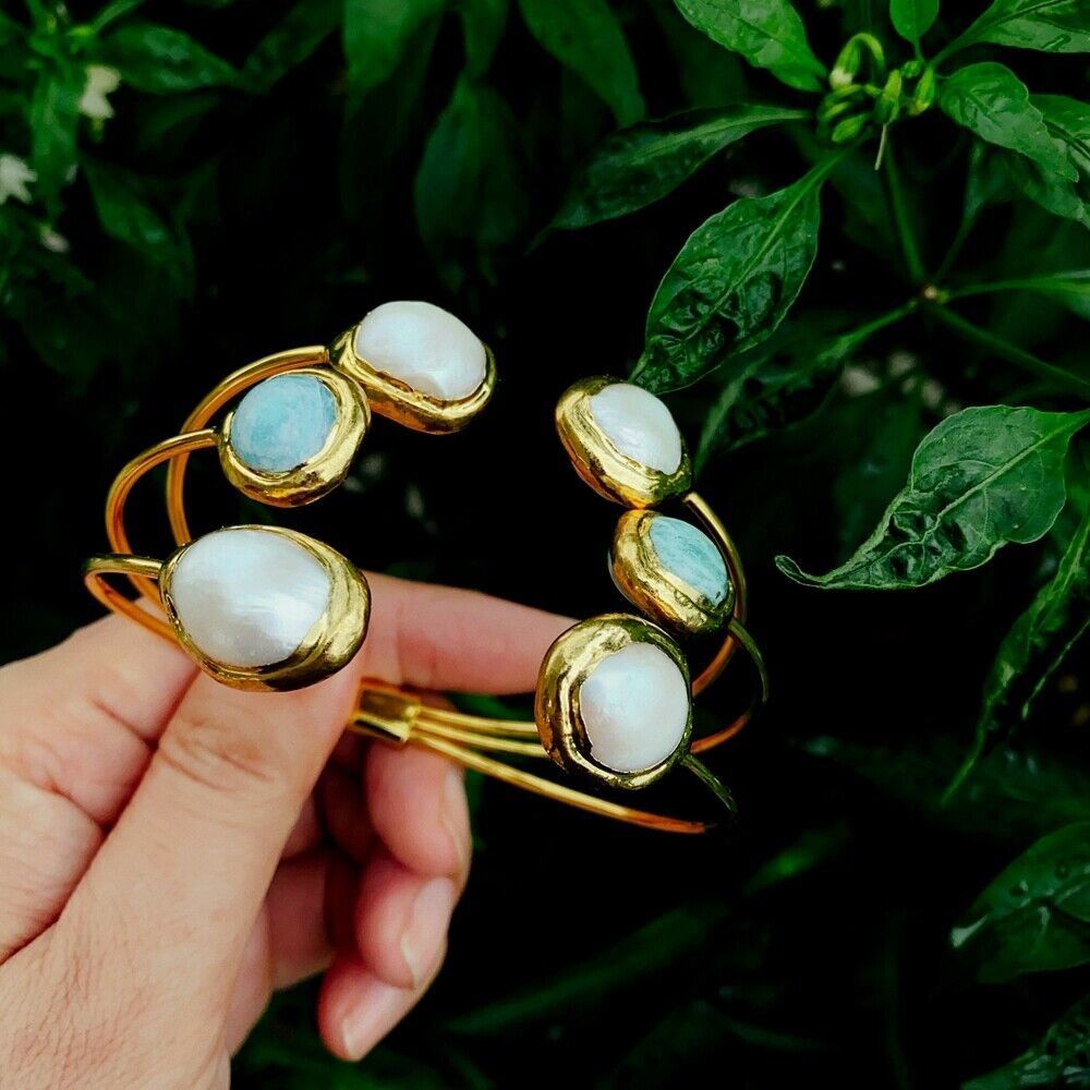 Bracciali & Braccialetti: SALE Amazonit Perlen Armband Bracelet Perle Amazonite – Nuovo (secondo la descrizione) da Prilly venduto da ilyria73 7