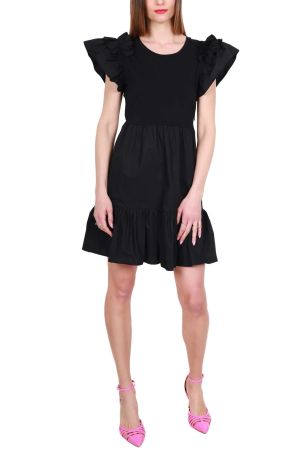 Kurzes LIU JO Kleid aus Baumwollpopeline & Jersey