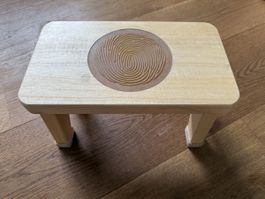 Hevea Rubber Wood Stool Hocker 