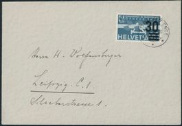1938 - Flugpost - Brief - EF - nach D