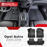 5D Premium Auto Fussmatten für Opel Astra (K) 2015-2019