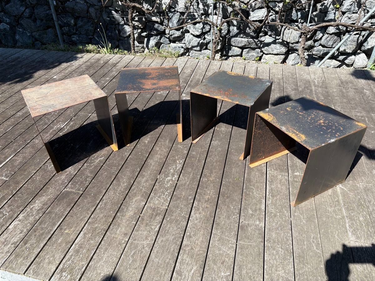 Tabourets: Gartenhocker Set - Cortenstahl - Metallhocker – D'occasion à Pfäffikon SZ par xevo_Networks 1