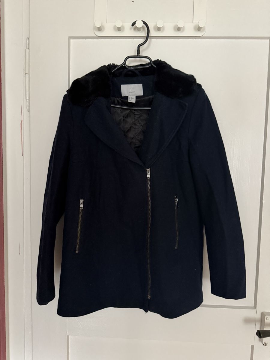 H&M Mäntel: Dunkelblauer Mantel H&M Wolle New – Neu (gemäss Beschreibung) aus Walenstadt von nad_dm9g