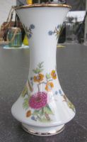 Limoges Porzellan Blumenvase mit floralem Decor