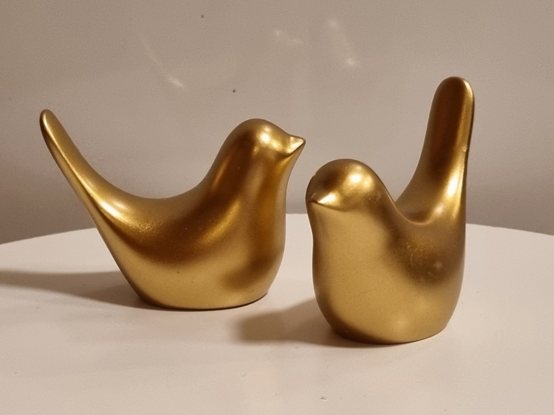 Statuette: 2 goldene Deko Vögel Figuren – Usato da Scharnachtal venduto da devin03