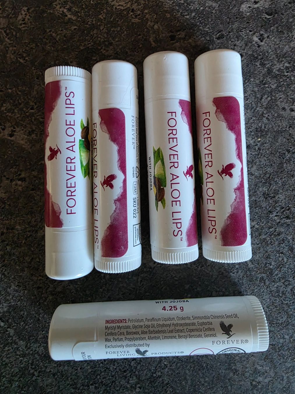 Gesichtspflege: Forever Aloe Lips Balsam 5 Stk. neu – Neu und originalverpackt aus Rümikon AG von tokefu