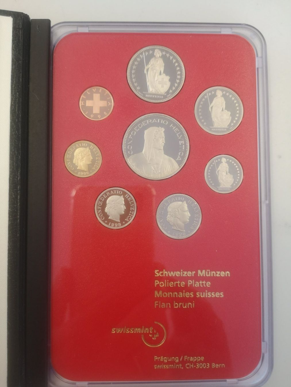 Alle Münzen: (1998) Orig. Münzsatz 1998, PP mit Karton – Gebraucht aus Rüthi (Rheintal) von erdnuessli1 1
