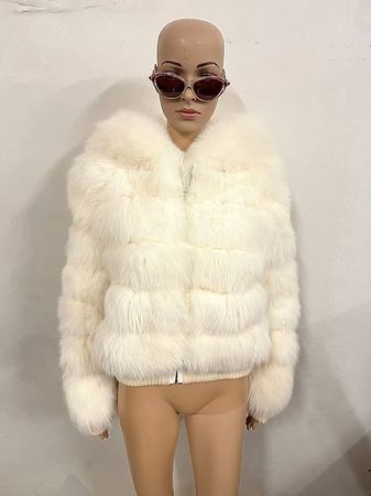 Veste Daniel Benjamin en fourrure de renard blanc