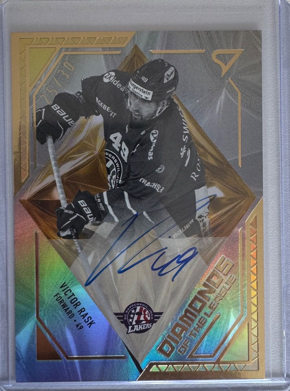Sportzoo Carte collezionabili: SportZoo Victor Raask auto /30 – Usato da Cham venduto da mcbTCG