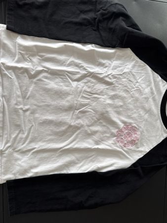 Longsleeve Weiss/ Schwarz Grösse S