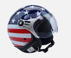 Jethelm Rollerhelm USA Flag Racer (XL) ECE-Zugelassen NEU!!