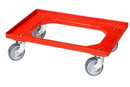 Transportroller für Kisten- Typ C - 4 Lenkrollen 600x400 mm