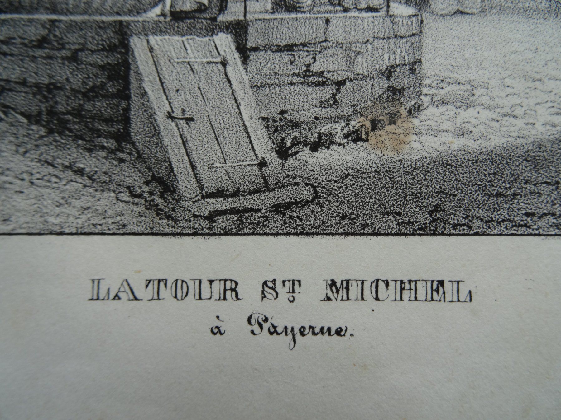Stiche: Vaud Payerne  lithographie  env. 1840 – Gebraucht aus Safnern von Wstussi 1