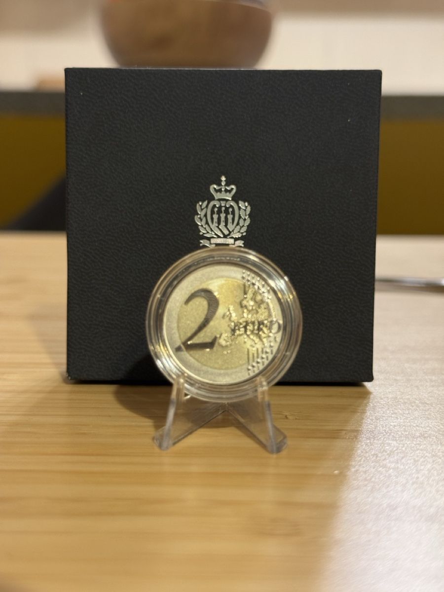 Tutti le monete: 2 euro saint marin Proof reverse – Nuovo e nell'imballaggio originale da Montreux venduto da Kokebullterrier1 1