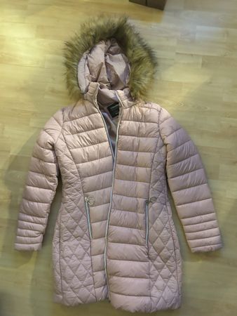 Chicorée Wintermantel XS, altrosa mit Kapuze