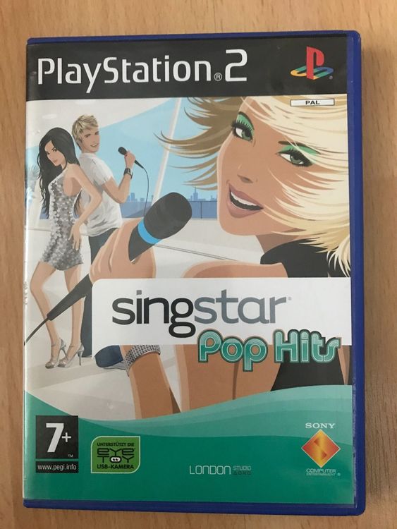 Singstar Pop Hits 1ère édition PS2 - Complet, Version Française, Bon état