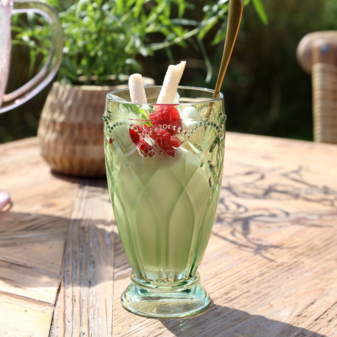 Bicchieri: Longdrink-Glas mit Muster «Saint-Émilion», Chic Antique – Nuovo e nell'imballaggio originale da Innertkirchen venduto da Glatthard-Interior