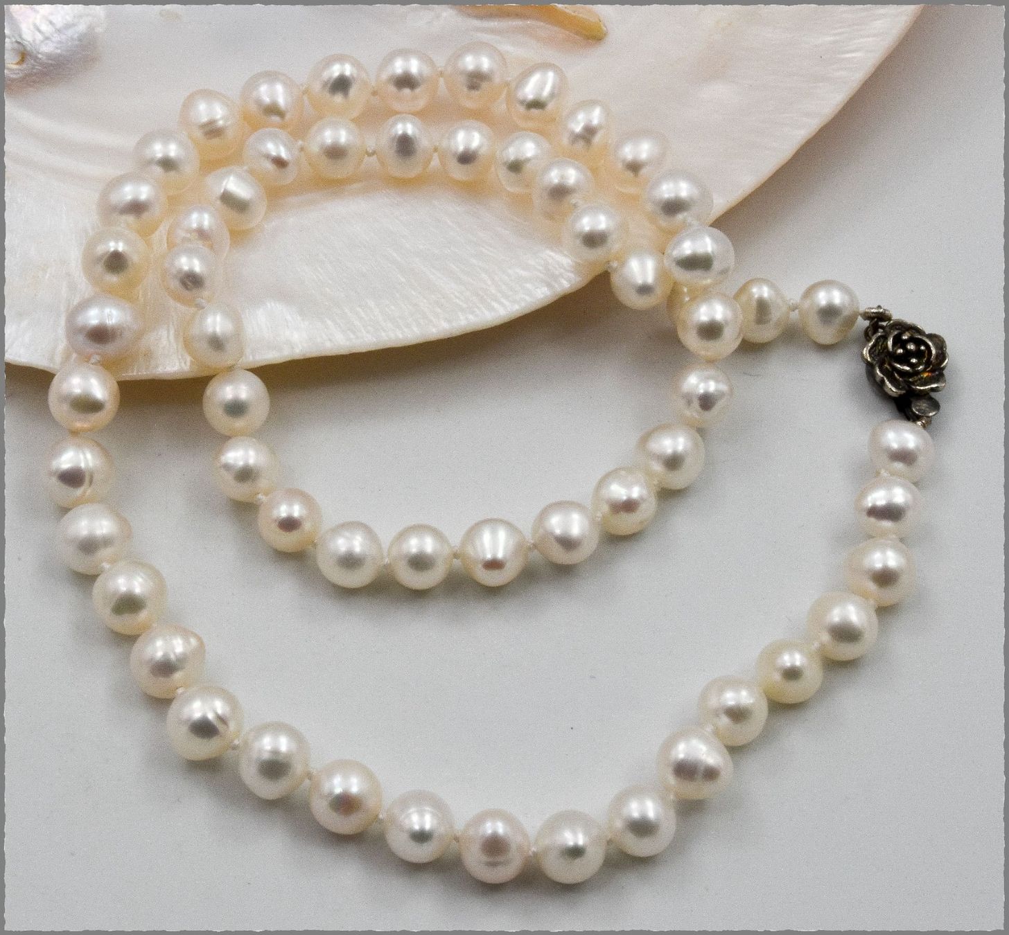 Catenine: Süsswasser Zucht-Perlen Kette ca. 45cm – Nuovo e nell'imballaggio originale da Oberglatt ZH venduto da Goldfee1