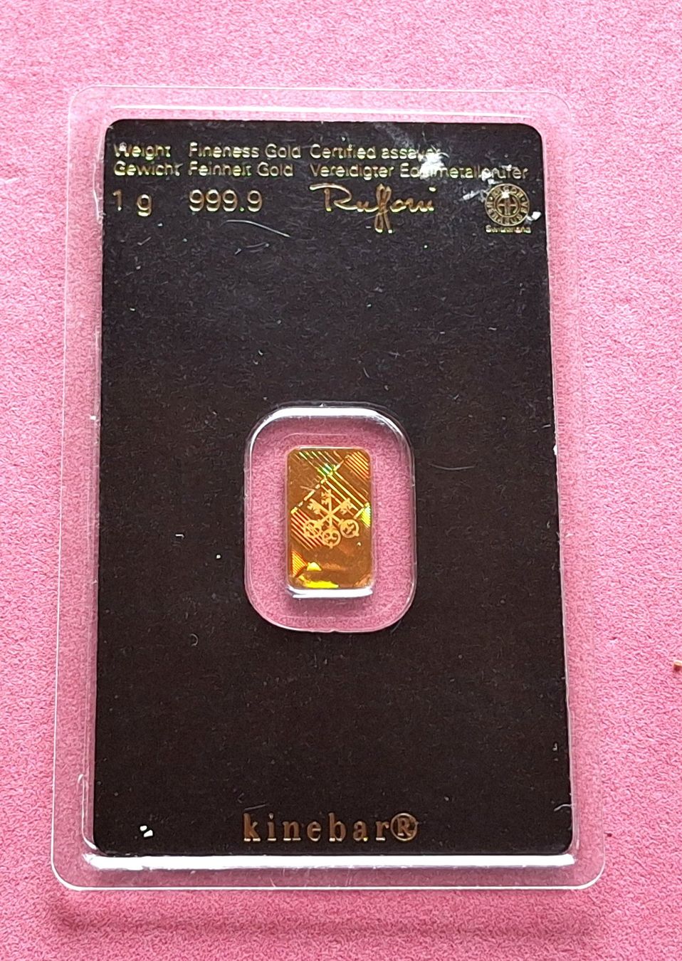 Metalli preziosi: UBS 2012 - 1 GRAMM - N° 506518 – Usato da Boniswil venduto da dpd4coins 1