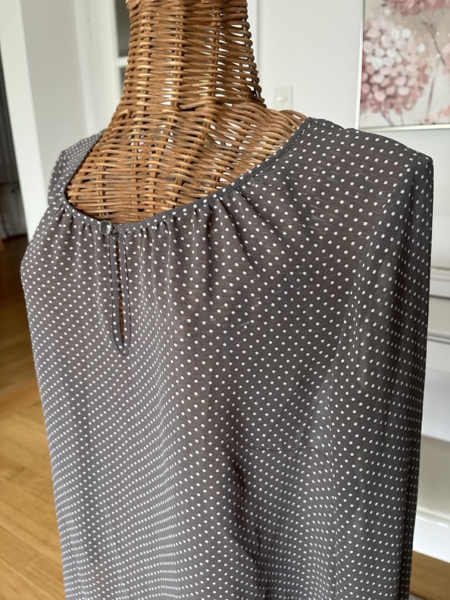 S.Oliver Blusen: Bluse mit Pünktchenmuster, grau, S. Oliver, 38 – Gebraucht aus Solothurn von Bobesch08 4