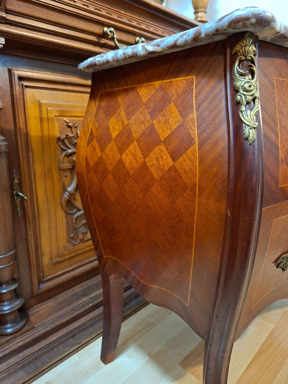 Kommoden: Antike Kommode Louis XV Stil mit Marmorplatte – Gebraucht aus Steffisburg von ZeitReise_ 4