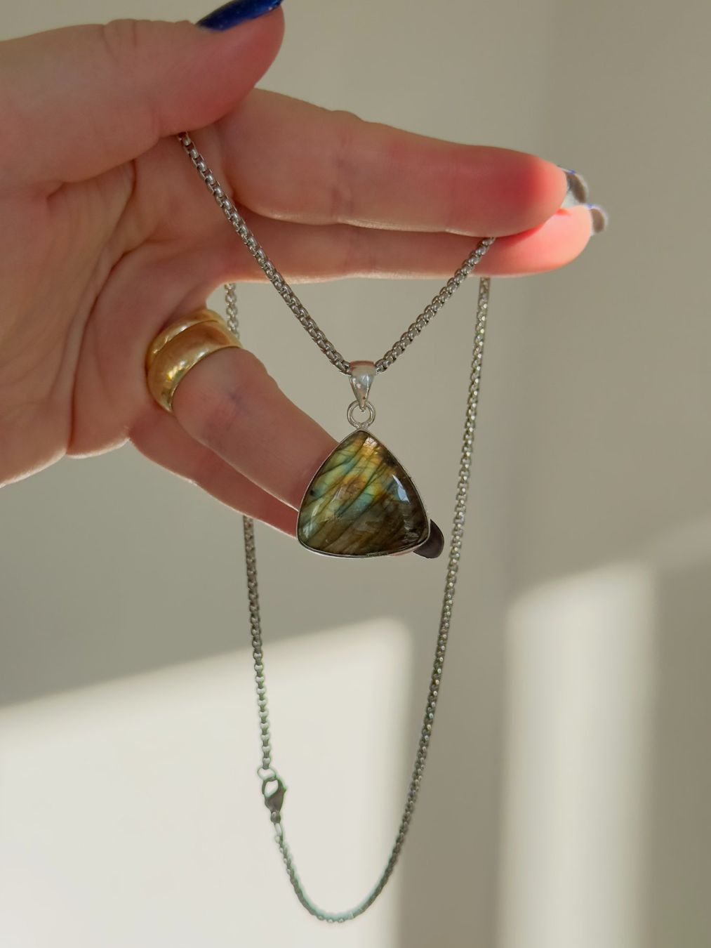 Catenine: Labradorite necklace – Nuovo e nell'imballaggio originale da Genève venduto da AGBERG 8