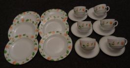 LUMINARC BLUMEN-KAFFEE SERVICE  18 STK.