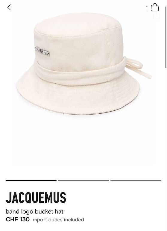 Jacquemus Copricapi, berretti & cappellini: Jacquemus Bucket Hat, Gr. 58, Top Zustand – Usato da Lachen SZ venduto da dar_hjg9 5