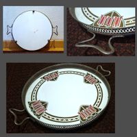 🥰Schönes-original Art Deco Serviertablett, Metall  !