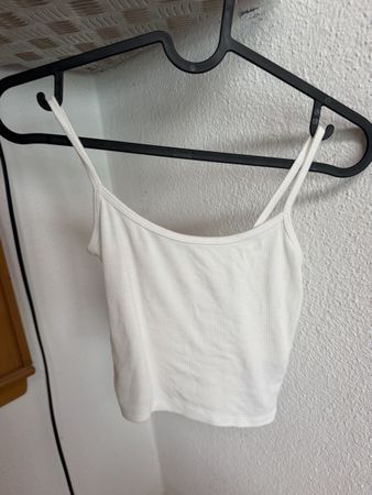Damen Top Weiss Grösse S