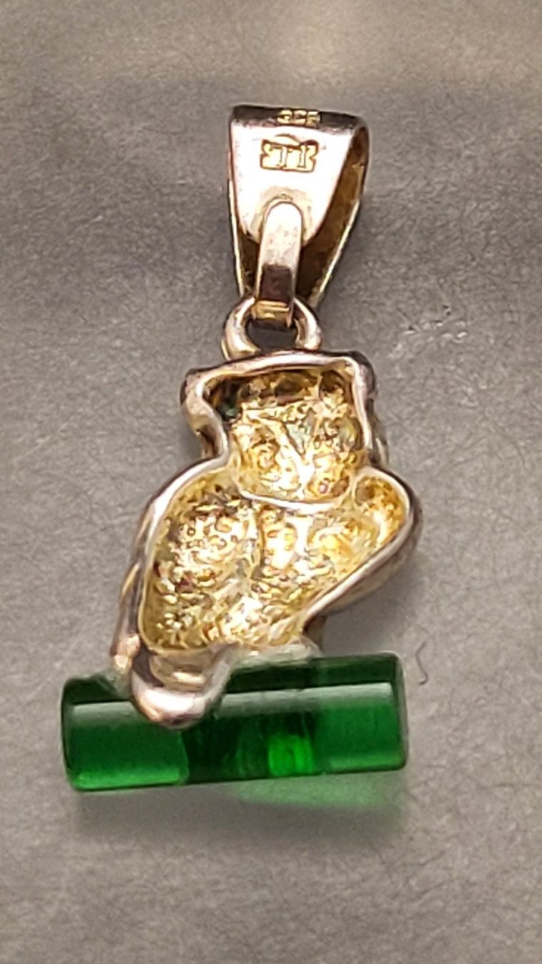 Pendentifs: Kleiner Silber-Anhänger EULE – D'occasion à Basel par spinne02 3