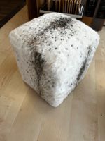 Hocker aus Kunstfell 45 x45 cm Sitzhöhe 52 cm