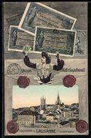 Lausanne, La Cathedrale, Geldscheine, Si