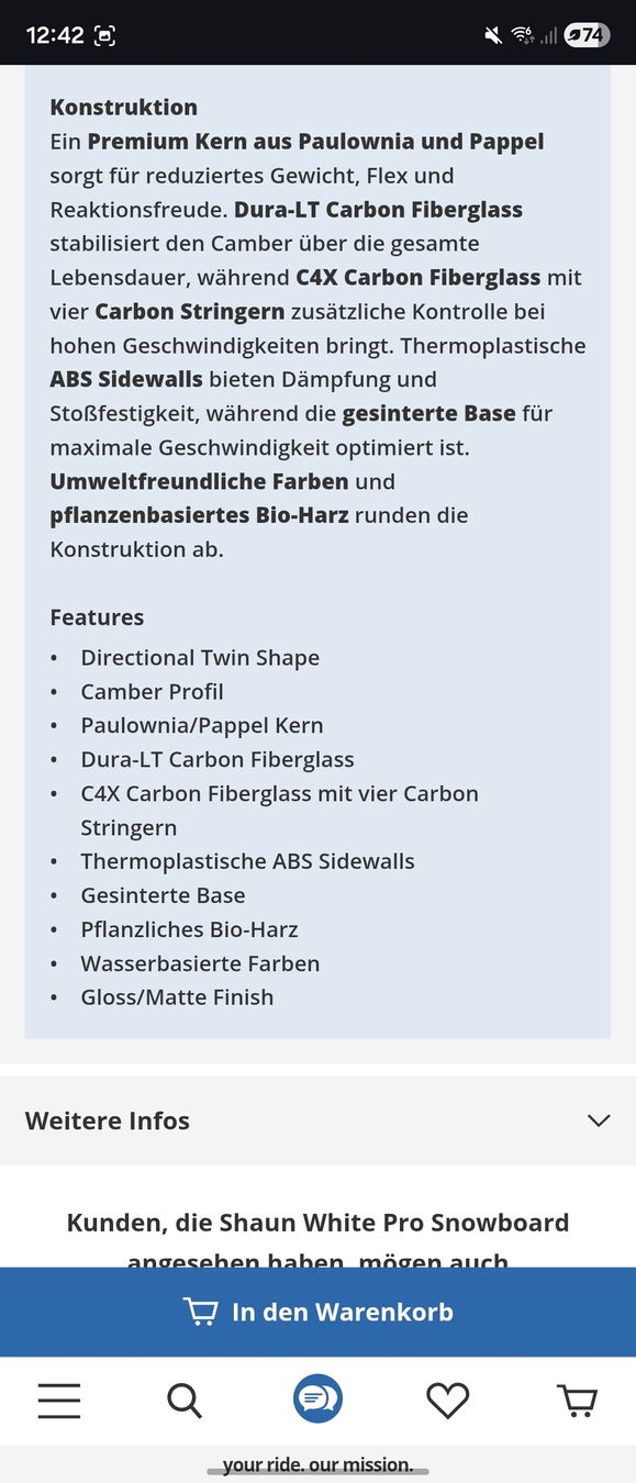 Board: Whitespace Freestyle SW Pro 158cm – Usato da Davos Wiesen venduto da flo_88hx 5