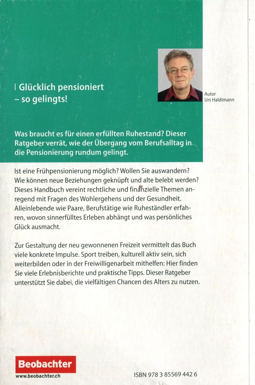 Bücher: Alter, Pensioniert, neue Lebensphase. – Gebraucht aus Aarau von Elmaar41 1