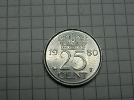 Niederlande 25 Cent, 1980