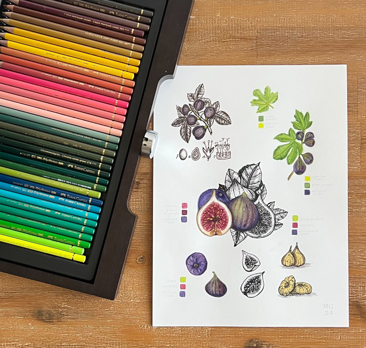 Schreibblöcke: Spiral Notizbuch Notebook von Handgemalte Botanisch Feige – Neu und originalverpackt aus Schliern b. Köniz von equilibrium1123 4