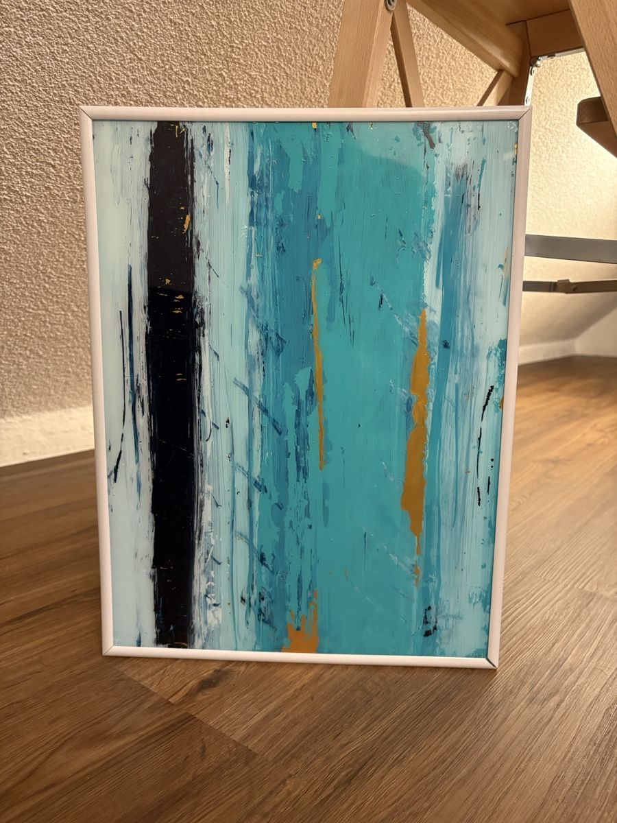 Dipinti: Abstract Painting in white frame – Nuovo (secondo la descrizione) da Zürich venduto da Asybb 1