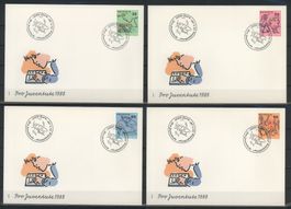 1988, FDC, Pro Juventute, Einzelserie