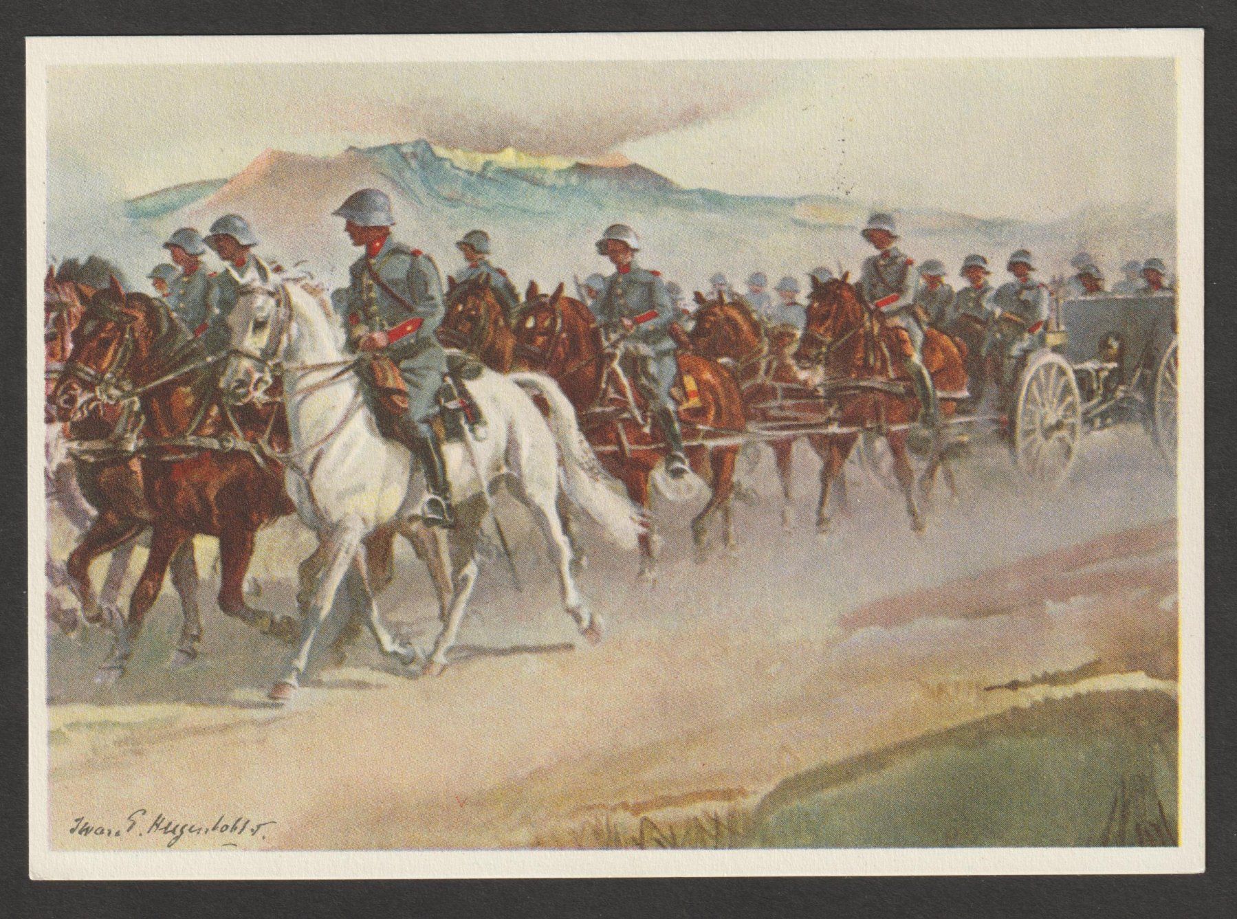 Cartoline postali: WK2 Einheitskarte Kommando Nr. 26 – Usato da Siebnen venduto da Fstaehli