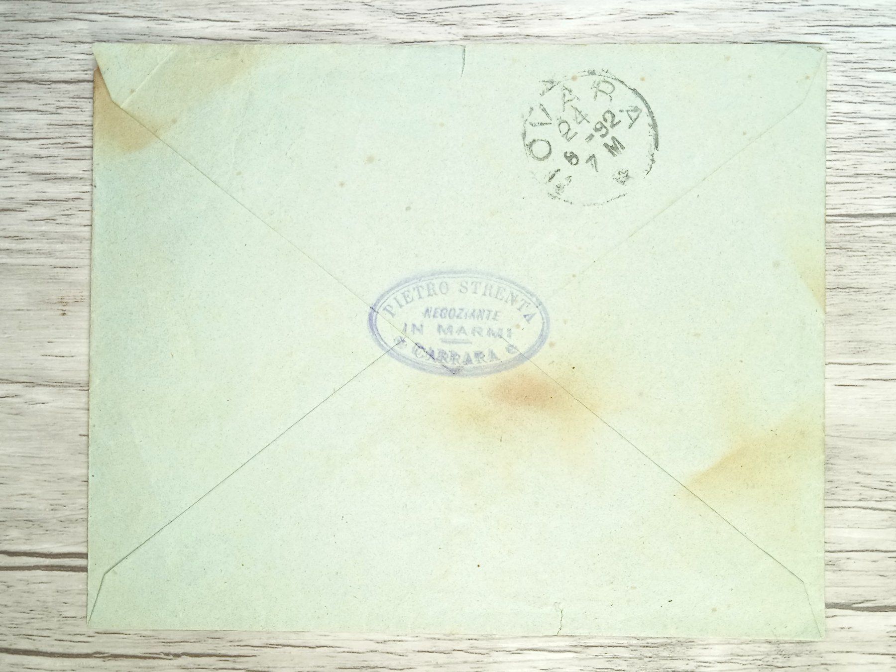 Alle Briefmarken: TR80 Enveloppe + Timbre Italie 1892 – Gebraucht aus Cousset von Patrick_Collections 1