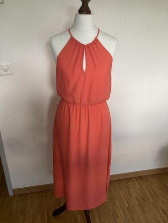Sommerkleid, coralrot, Gr. S